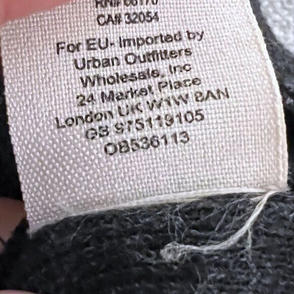 Free People We The Free Gray  Tunic Top SZ M Split Back Turtleneck - Picture 7 of 7